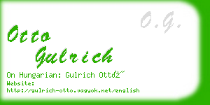 otto gulrich business card